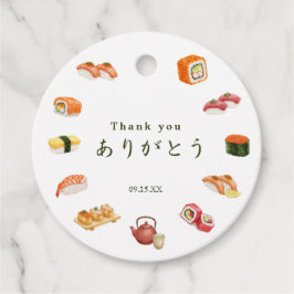 Itamae〈Sushi Chefs) collection ありがとう Japanese Bedankjes Labels
