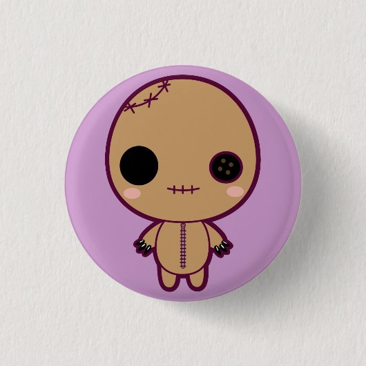 Itami de VooDoo Doll Ronde Button 3,2 Cm (Voorkant)