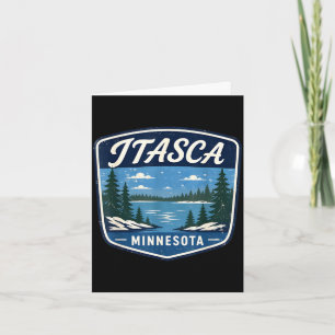 Itasca minnesota meer natuur buiten avontuur kaart