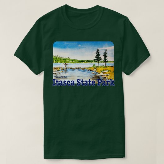 Itasca State Park Minnesota T-shirt (Design voorkant)