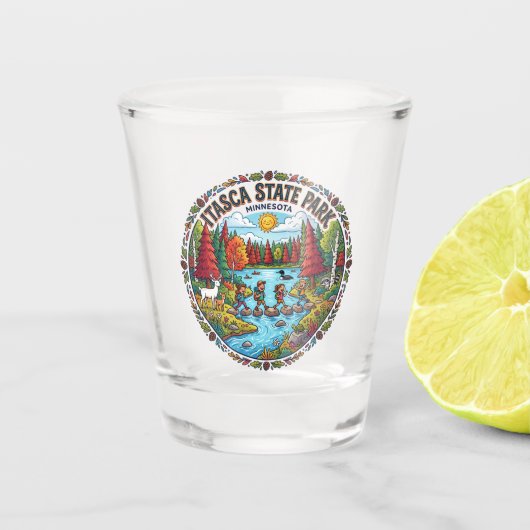 Itasca State Park VS Shot Glas (Voorkant)