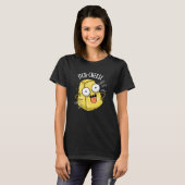 Itch-cheese Funny Cheese Pun Dark BG T-shirt (Voorkant volledig)