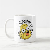Itch-cheese Funny Cheese Pun Koffiemok (Links)