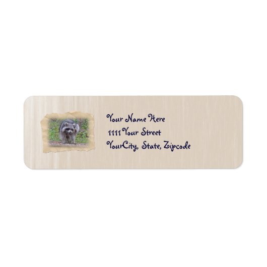 Itchin' & Scratchin' Raccoon Etiket (Voorkant)
