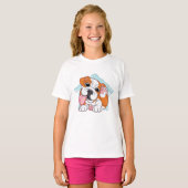 Itchy Bulldog T-shirt (Voorkant volledig)