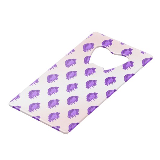 ITD Blurberries en crème Kredietkaart Flessenopener (Achterkant Gekanteld)