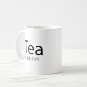 iTea-ondersteuning - Een vadergrap voor theedrinke Koffiemok (Voorkant links)
