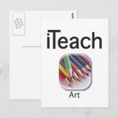 iteachART-briefkaart Briefkaart (Voorkant / Achterkant)
