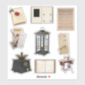  items Tijdschrift Scrapbook Stickers set 1 (Vel)