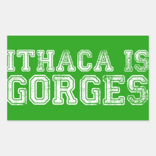 ITHACA EST GORGES STICKER (Devant)