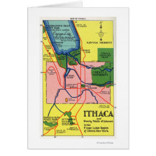 Ithaca et les points d'intérêt voisins