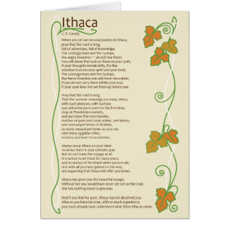 Ithaca-kaart - Blank binnenin