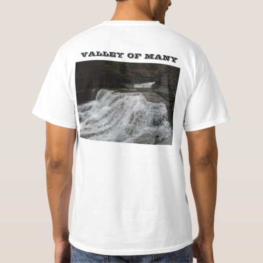 ITHACA, N.Y., HOME VAN VEEL HERFSTEN t-shirt (Achterkant)