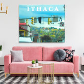 ITHACA NEW YORK CANVAS AFDRUK (Insitu (Woonkamer))