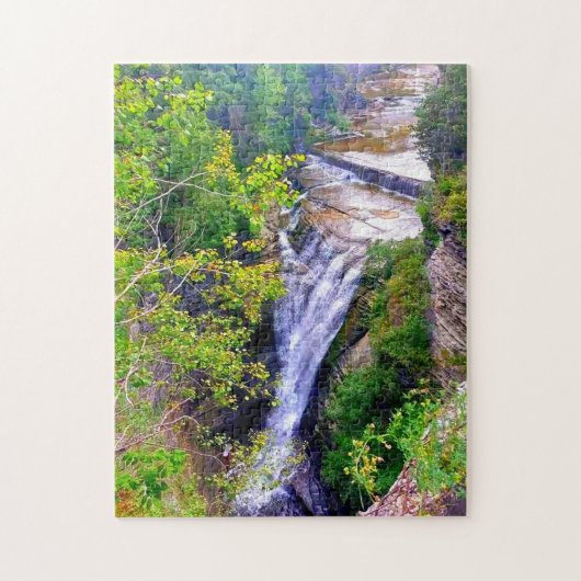 ITHACA NEW YORK CASCADILA GORGE LEGPUZZEL (Verticaal)