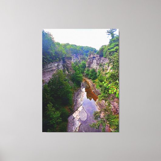ITHACA NEW YORK GORGE CANVAS AFDRUK (Voorkant)