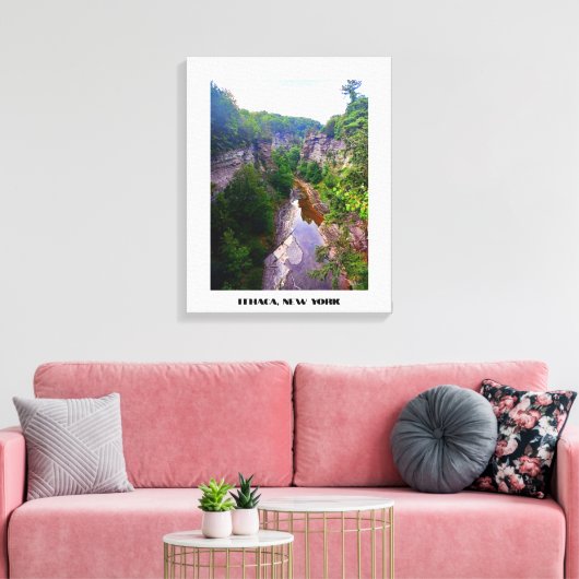 ITHACA NEW YORK GORGE CANVAS AFDRUK (Insitu (Woonkamer))