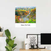 ITHACA NEW YORK GORGE poster (Thuiskantoor)