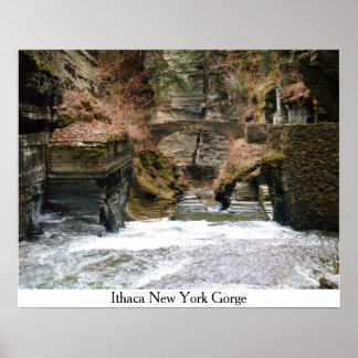 ITHACA NEW YORK GORGE Poster