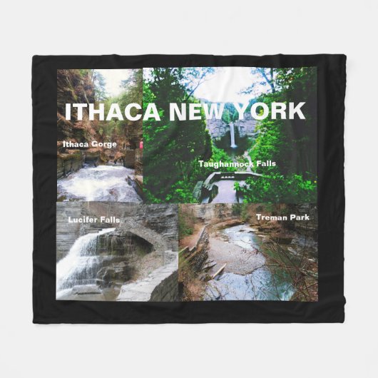 ITHACA NEW YORK PARKS couverture polaire (Devant (Horizontal))