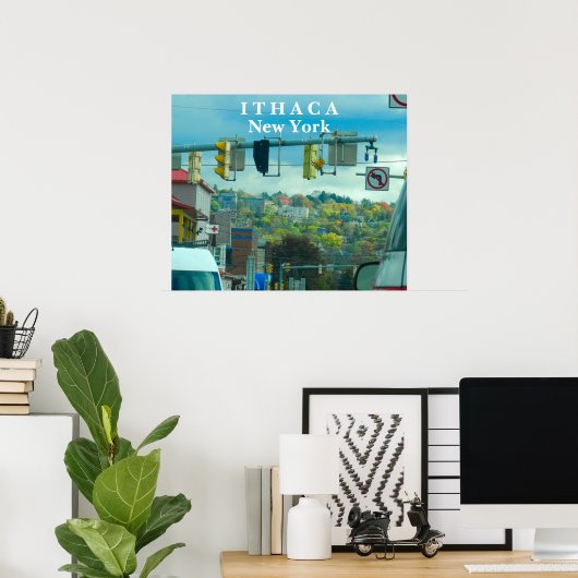 ITHACA NEW YORK POSTER (Thuiskantoor)