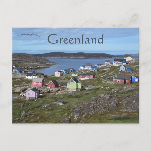 Itilleq op de Davis Strait Groenland Briefkaart (Voorkant)
