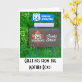 Itinéraire 66 - L'Illinois - carte de voeux de (Fleur jaune)