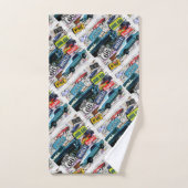 Itinéraire 66, voitures vintages, voyages par la (Serviette à main)