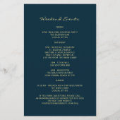 Itinéraire d'accueil des Mariages Feuille en bleu  (Dos)