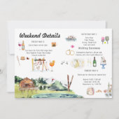 Itinéraire de la carte de Mariage illustré (Devant)