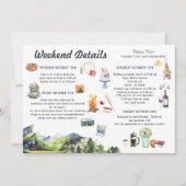 Itinéraire de la carte de Mariage illustré (Devant)