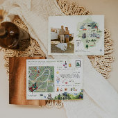 Itinéraire de la carte du week-end mariage