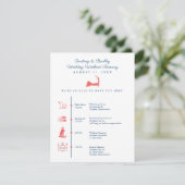 Itinéraire de réception de mariage avec carte du C (Debout devant)