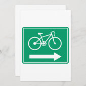 Itinéraire du cyclisme Invitation Flèche (Devant / Derrière)