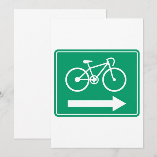 Itinéraire du cyclisme Invitation Flèche (Devant / Derrière)