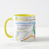 Itinéraire du meilleur Père du monde de café Mug (Gauche)