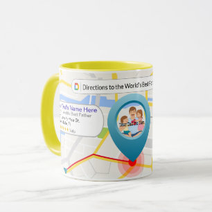 Itinéraire du meilleur Père du monde de café Mug
