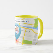 Itinéraire du meilleur Père du monde de café Mug (Devant droit)