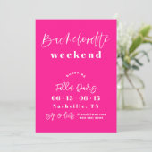 Itinéraire Invitation de la Bachelorette moderne r (Debout devant)