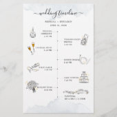 Itinéraire mariage Icônes modernes Carte Programme (Devant)