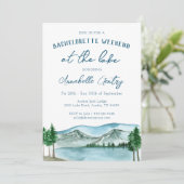 Itinerary Invitation meer van het met het Bachelor Kaart (Staand voorkant)