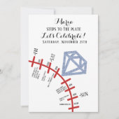 Itinerary voor een vrijgezellenweekend rond honkba kaart (Voorkant)