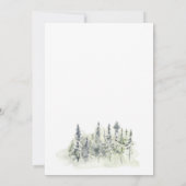 Itinerary Winter of Mountain Bachelorette Kaart (Achterkant)