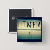 ITMFA (Impeach the...)-toets 2 Vierkante Button 5,1 Cm (Voorkant /achterkant)