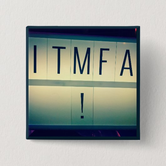 ITMFA (Impeach the...)-toets 2 Vierkante Button 5,1 Cm (Voorkant)