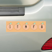 ITMFA ORANJE BUMPERSTICKER (Op auto)