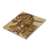 Ito Jakuchu Tiger Tile Tegeltje (Zijkant)