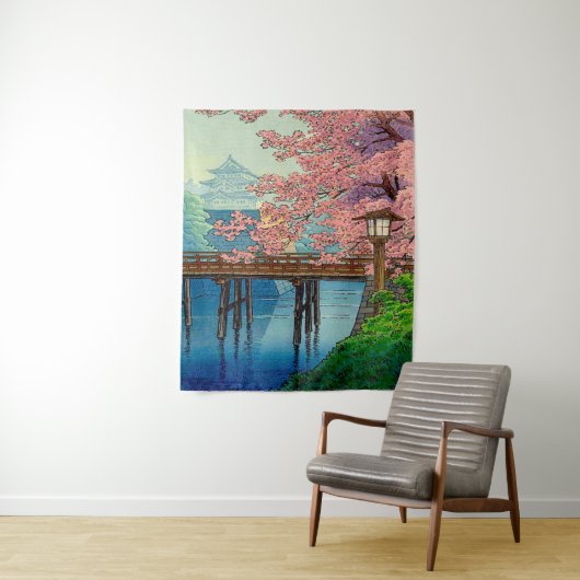 Ito Yuhan's kasteel en Cherry Blossom Wandkleed (In situ)