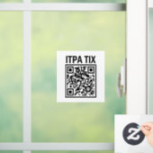 ITPA TIX QR-CODE - VENSTERKLEMMEN RAAMSTICKER (Huis)
