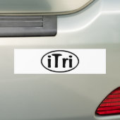 iTri Oval Bumpersticker (Op auto)